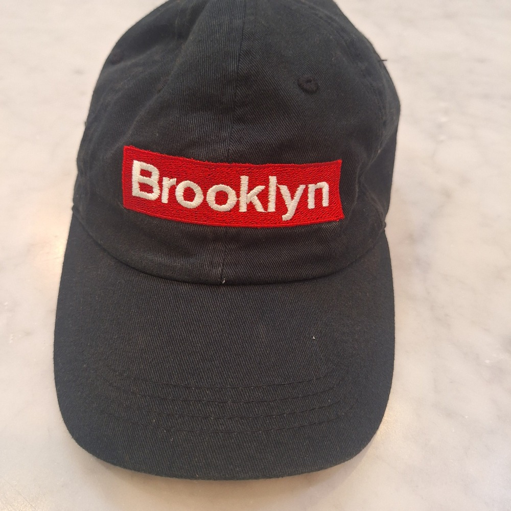 City Hunter Brooklyn Baseball‎ Cap Mens OS Black Box Logo Adjusts Dad Hat Twill